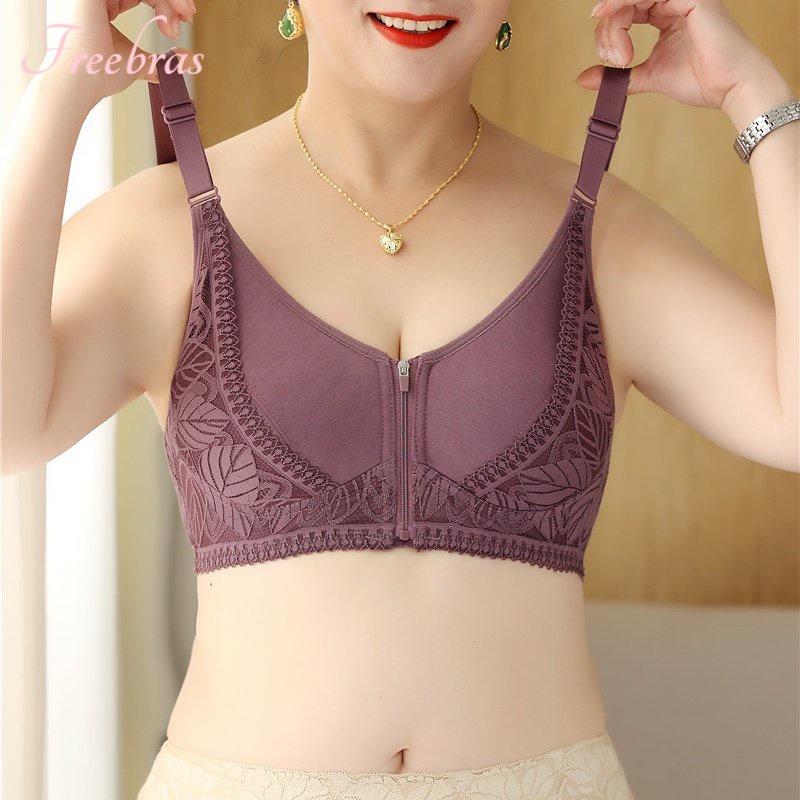 Wanita Tanpa Kawat Bra Sexy Sorex Pakain Dalam Push Up Bh Seamless Bra Seksi Kancing Depan Underwear Dewasa Lingeie Renda Lembut Pengaturan 3
