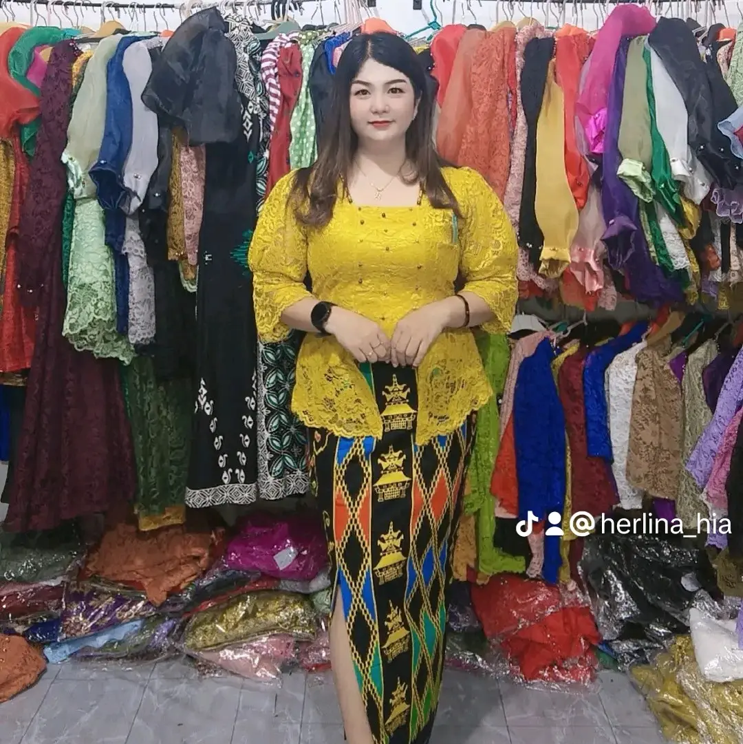 kebaya kutubaru lengan balon