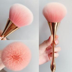 Brocha grande y esponjosa para polvo, brocha de cabeza de hongo y cintura pequeña para fijar, brocha ultra suave para polvo de uñas, juego de brochas de maquillaje multifuncionales