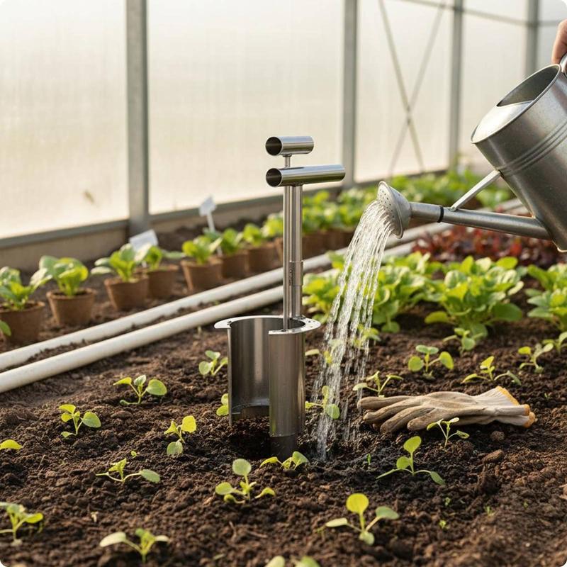 Stainless Steel Seedling Transplanter Labor Saving Manual Plant Transplanter…