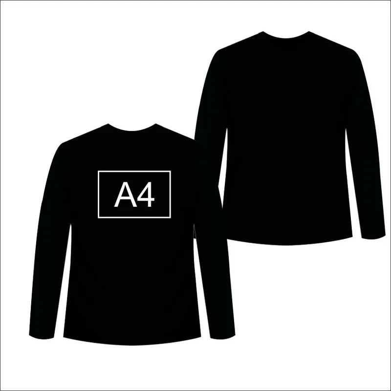 Sablon kaos lengan panjang desain sesukamu custom bebas baju katun Dewasa Pria Wanita 30s 4