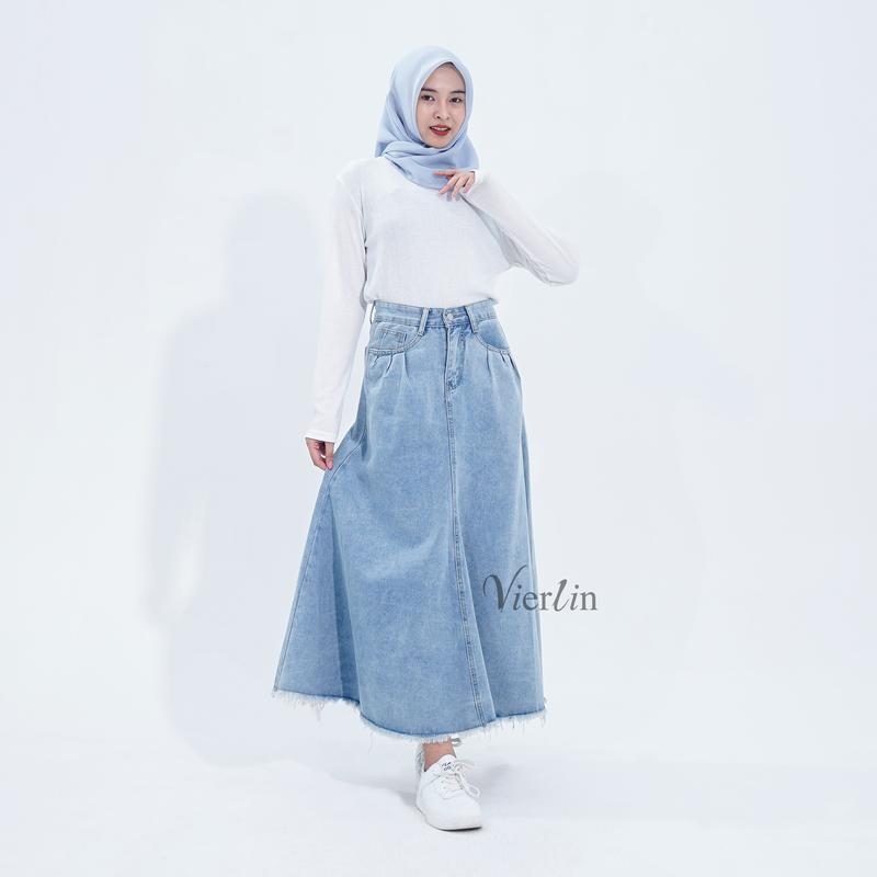 VIERLIN - Jeans 1955 - ROK JEANS HIGH WAIST 5