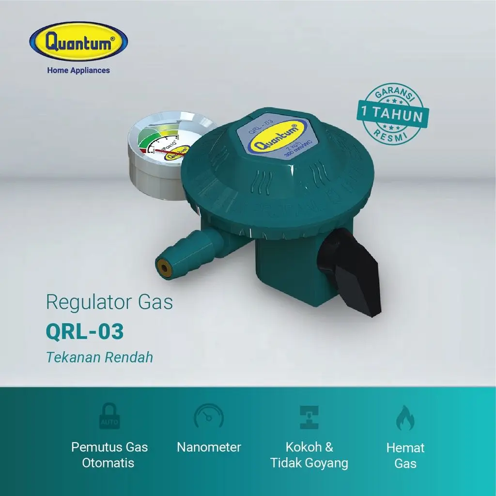 Kepala Regulator Quantum QRL-03 dengan Amper Meter
