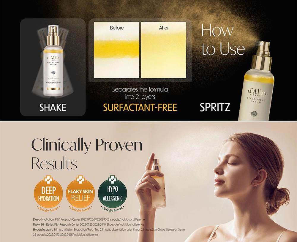 [Exclusive Dian Soediro] d'Alba White Truffle First Spray Serum Mencerahkan Wajah Hydrating