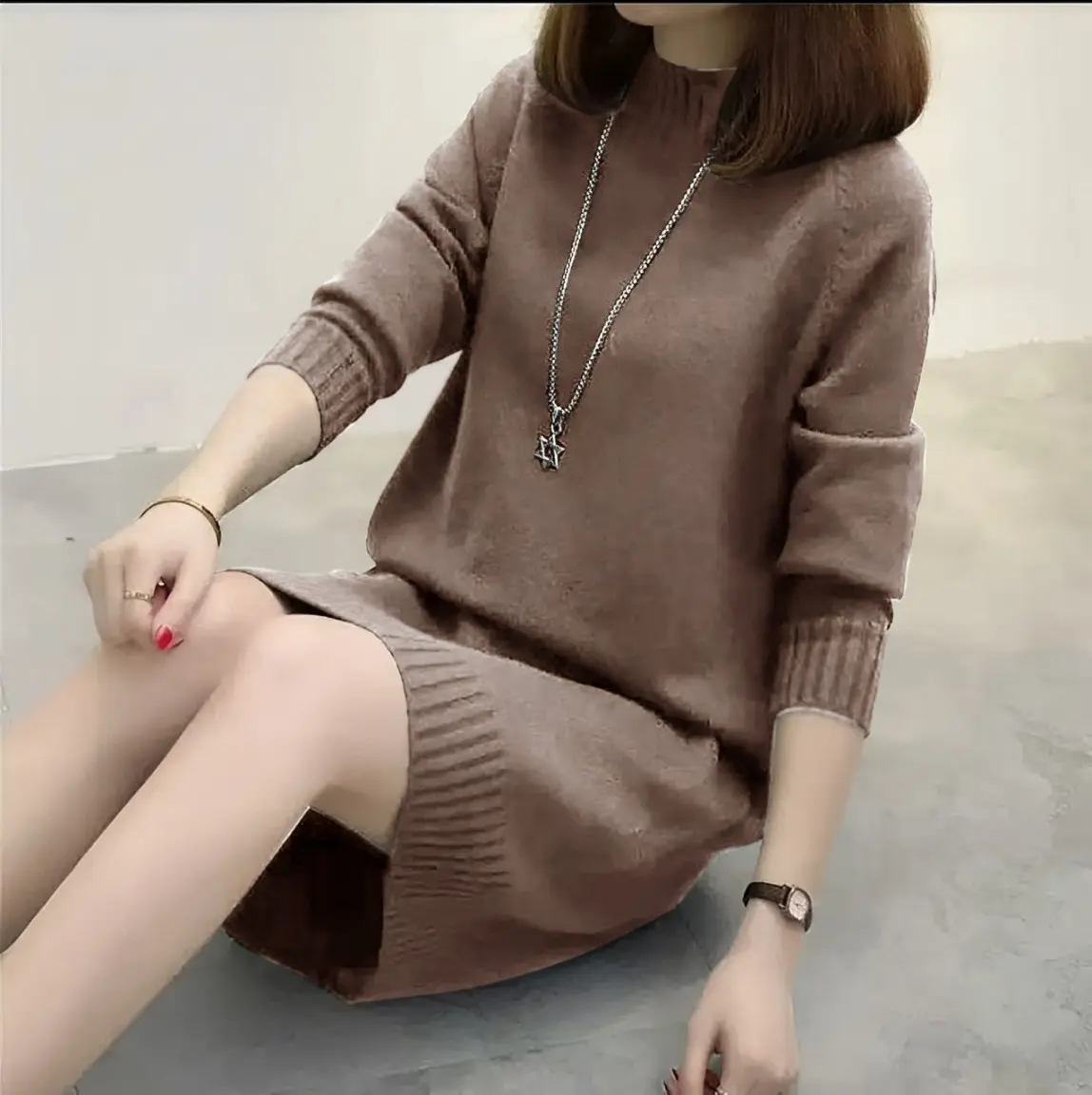 ZRS Dress Rajut Ven Ld 90 - 100 cm P 100 cm B 200 gr Cotton Polyester Import #4524
