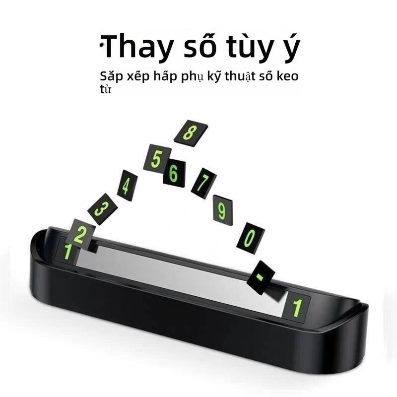 Bảng đỗ xe tạm thời, cho ô tô, dấu số đỗ xe ẩn, phát sáng, có thể in, món quà tuyệt vời 0