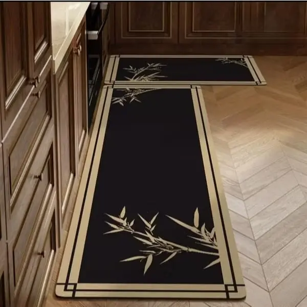 MOTIF KESET LANTAI DAPUR PREMIUM ANTISLIP 1 SET DAPAT 2 KESET 40x60 & 120x40 cm Bahan Anti Slip Menyerap Air Cocok Untuk Dapur Ruang Tamu Belajar Anti Slip Menempel Di Keramik