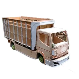 Miniatur Truk Canter Spek oleng pintu buka ban spon bisa belok kabin jungkit skala 12