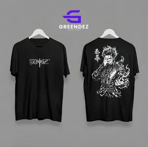GREENDEZ - Kaos Tales Of Harding gods Kaos Qin mu, kaos TOHG  , Kaos Qin Mu , Kaos Dunghoa Bahan Cotton Combed 24s  Nyaman Lembut Unisex