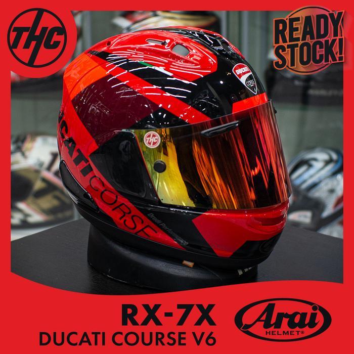 Jual ARAI RX7X DUCATI COURSE V6 FULL F HELM RX-7X - Kota