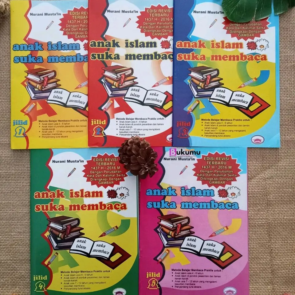 BUKU LATIHAN MEMBACA AISEM/ANAK ISLAM SUKA MEMBACA JILID 1-5
