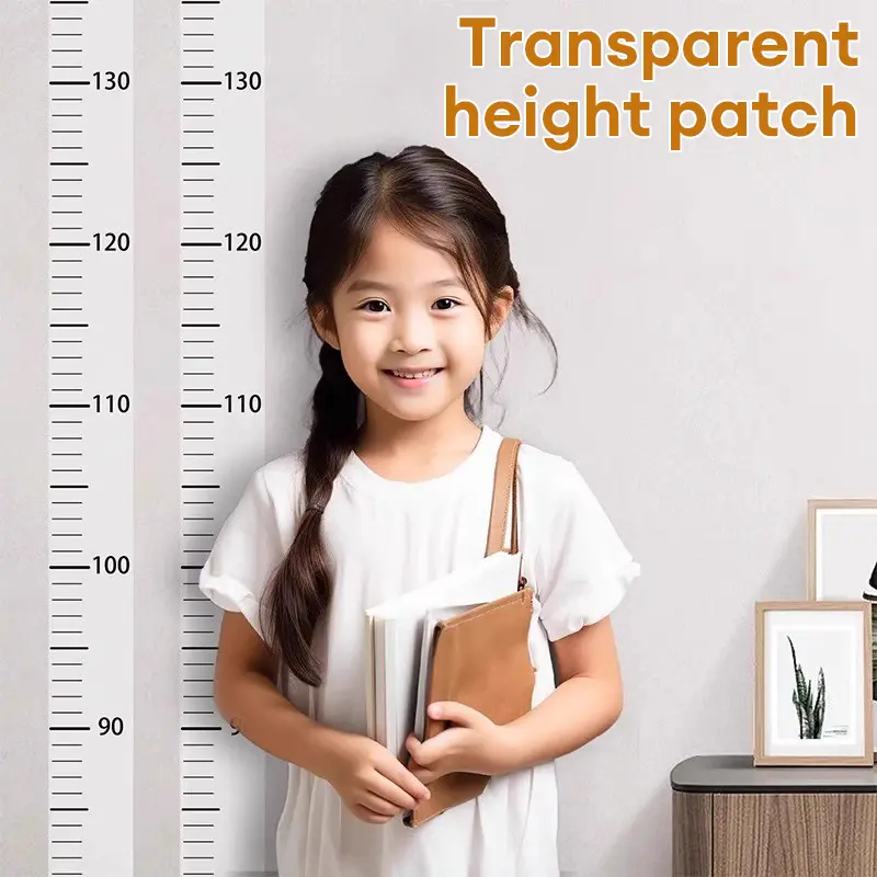 【HomeLab】Stiker Pengukur Tinggi Badan 2 Meter Kartun Transparan Stiker Dinding/Pengukur Tinggi Anak/Stiker Dekorasi Kamar/Ukur Tinggi Bayi/Alat Ukur Tumbuh Kembang Anak/Penggaris Pengukur Tinggi Badan