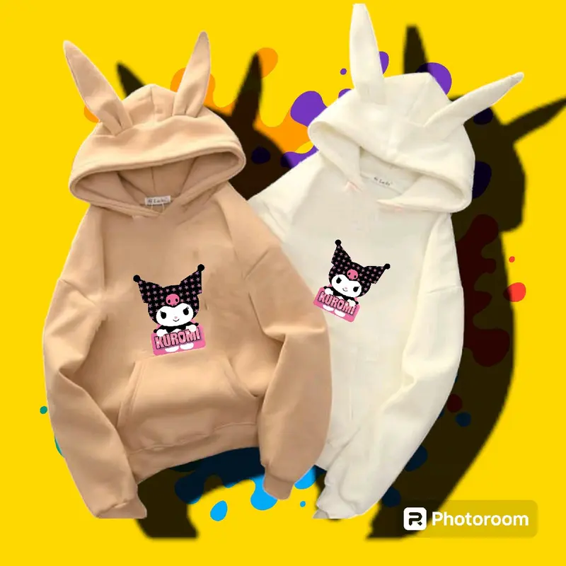 hoodie kuromi anak lucu terlaris cantik murah model kekinian jaket kuromi cinamorol melody sanrio 2