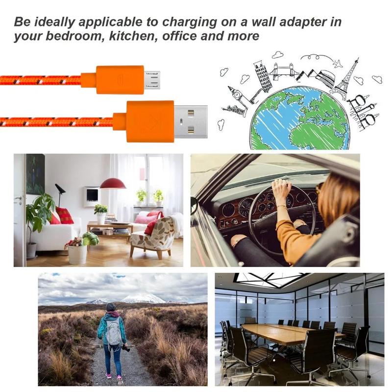 Cáp dữ liệu di động, USB sang Micro, sạc nhanh, chiều dài 1m / 2m / 3m, thích hợp cho Samsung, Huawei, Xiaomi, Redmi, Oppo, Vivo, máy tính bảng Android POCO Phụ Kiện Phone 5