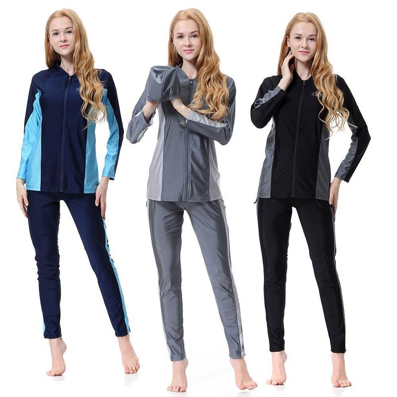 Product Introduction of New Muslim Three-Piece Swimsuit Middle East Swimsuit 3