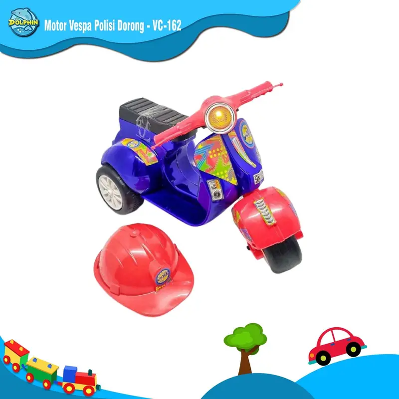 Sepeda Motor Vespa Mini Anak VC – Mainan Bisa Dinaiki, Roda Stabil, Cocok Anak Usia 1–4 Tahun 1