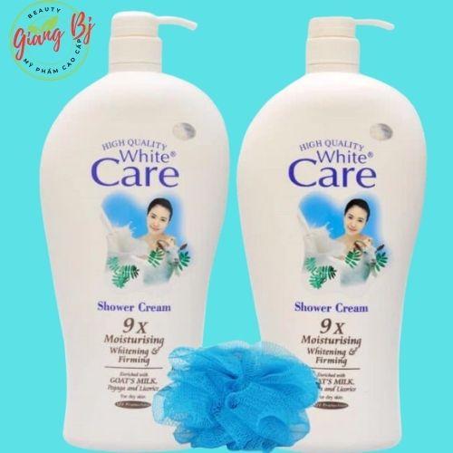 (ComBo 2 Chai) Sữa tắm dê White care 9x chai 1200ml 3