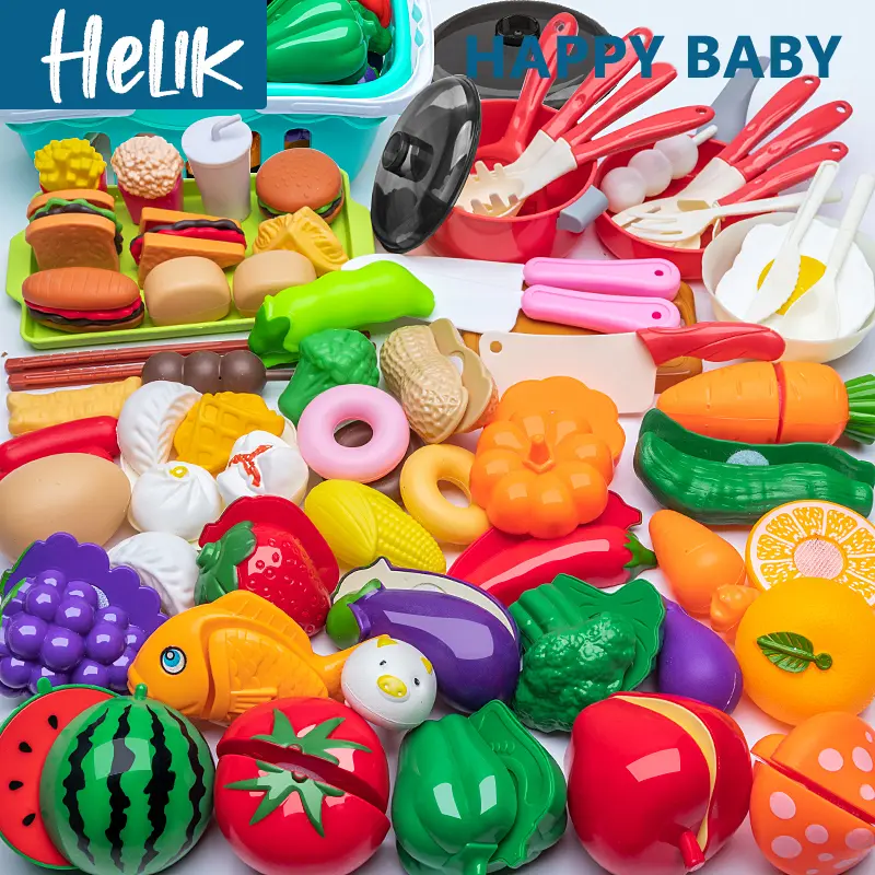 Mainan Potong Buah 86Pcs Masak Masakan Mainan Dapur Anak Mainan Kitchen Set