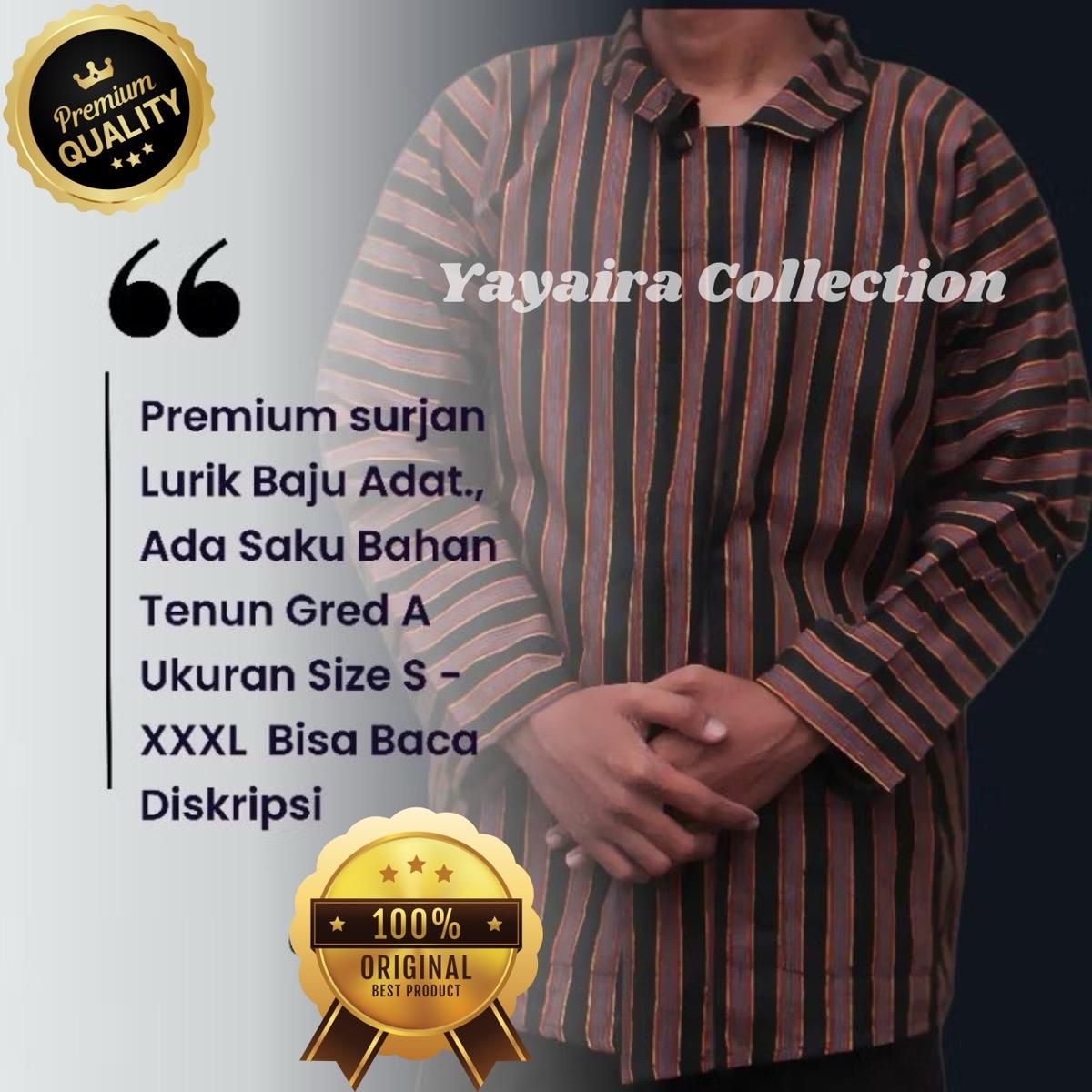 Baju Adat Jawa Lurik Pria Size S,M,L,XL,XXL jumbo XXXXL Surjan Pria Lurik Pria Dewasa Baju Adat Jawa Lurik Pria Size S,M,L,XL,XXL jumbo XXXXL Surjan Pria Lurik Pria Dewasa