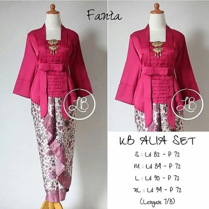 Setelan Kebaya Kutubaru Pita / Kebaya Modern Floy 7