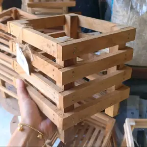 Pot Kayu Jati UK 15x17 Tinggi 17