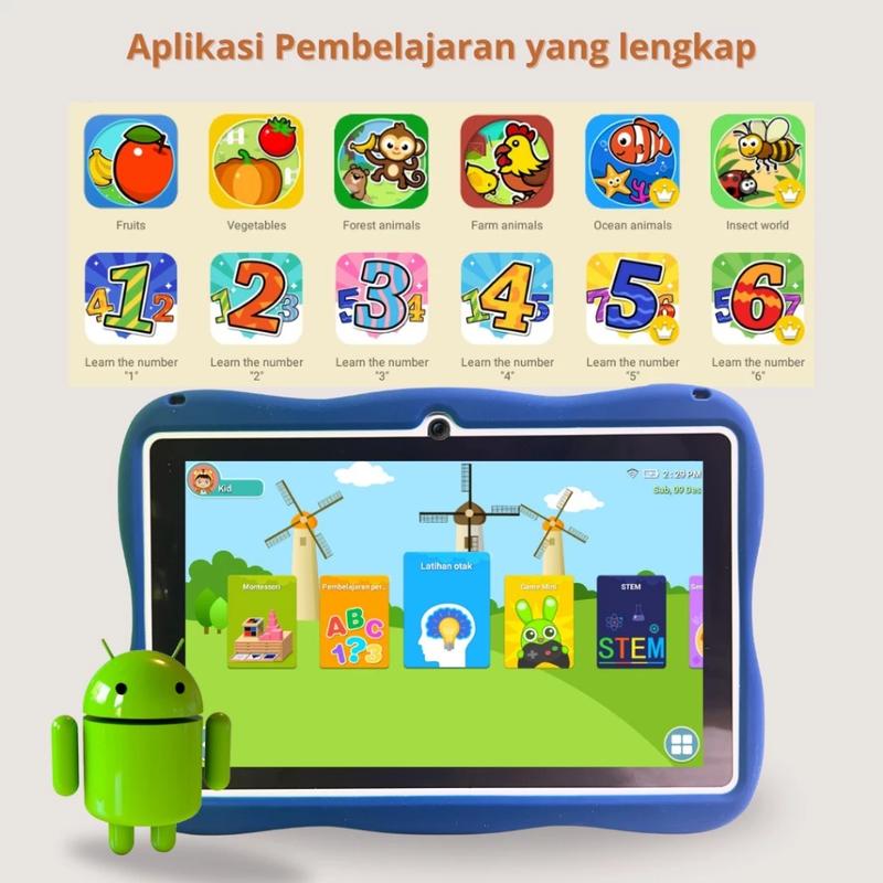 【Bisa COD】Tablet PC Baru Galaxy F13 Ultra Kids Edition 6GB+128GB Tablet Android 7 /10.1 inch Layar Full Screen Layar Besar Wifi 5G Bluetooth 1