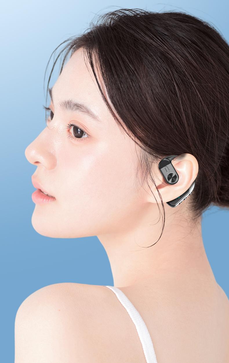 K1 Single Wireless Earphones Air Conduction OWS Headphone HiFi Ear-Hook Music Sports Noise Cancelling Headset Untuk Semua Smartphone K1 Single Wireless Earphones Air Conduction OWS Headphone HiFi Ear-Hook Music Sports Noise Cancelling Headset Untuk Semua Smartphone