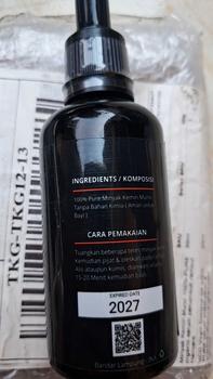 Product Review of Minyak Kemiri bakar murni Erdila penumbuh rambut 100% PURE ORIGINAL Menebalkan Menumbuhkan from j**x 2
