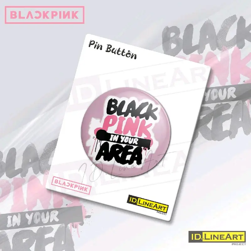Pin Button BLACKPINK GIRLBAND KPOP Pin Plastik Bros Aksesoris 6