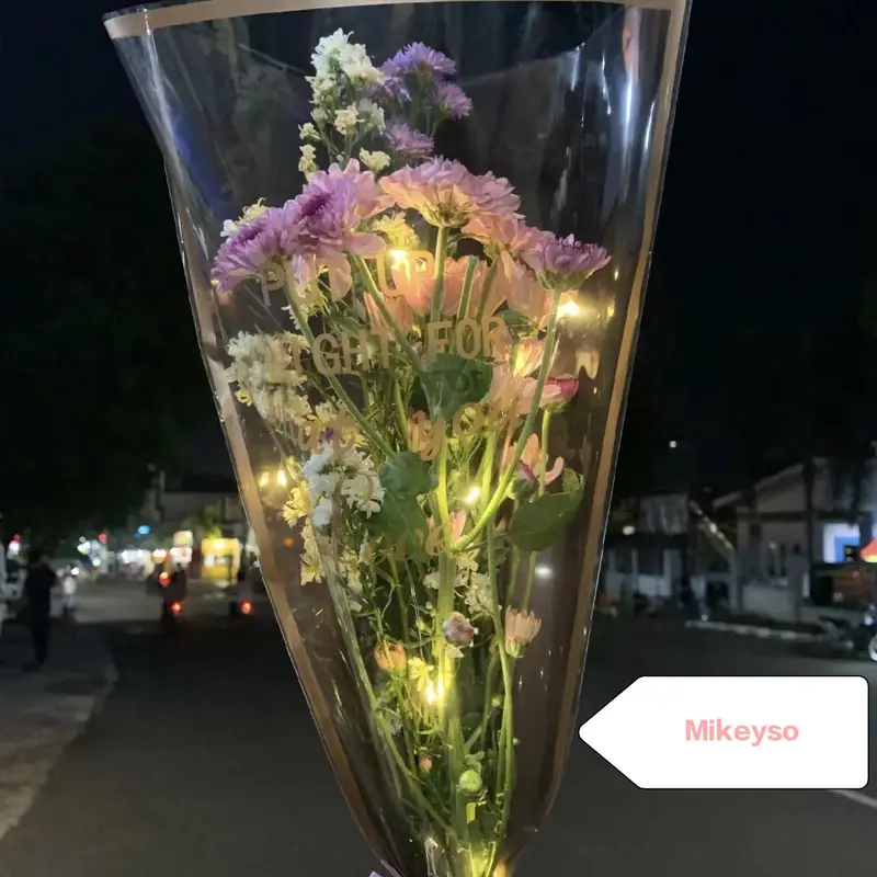 buket bunga led cantik / buket hadiah / buket valentine 3