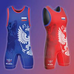 Body da uomo per wrestling singuletts Athletic Supporters Comodi Unici Pezzo Wrestling Singlet Gym Senza Maniche Boxer Sport Body Body Body Training