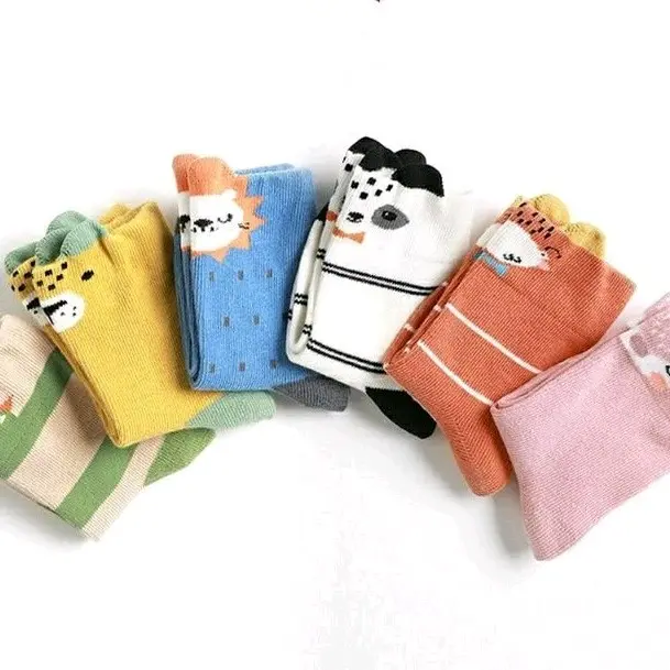 kaos kaki anak panjang motif animal unisex import