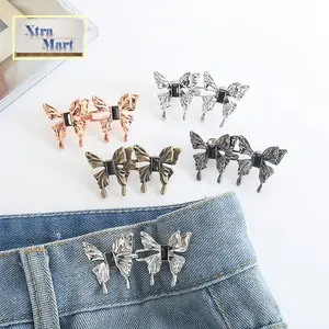 XM - Kancing Pengecil lingkar Pinggang Bisa Karakter Kupu Kupu Bross Jarum