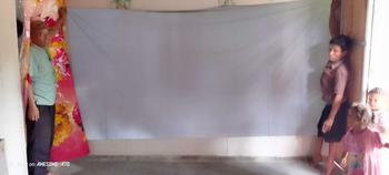Product Review of Kain Layar Proyektor Anti-light Ambient Screen Curtain 133 inch - L21 Accessories from d**9 1