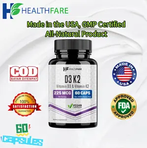 D3K2 Spesial Ramadan melindungi kesehatan tulang dan jantung serta meningkatkan imunitas. Setiap botol berisi 60 kapsul.