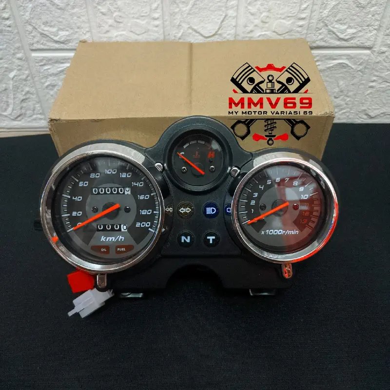 Spidometer Ninja Ss Ninja R Speedometer Ninja Ss Ninja R kimometer ninja Ss Day ASSY Motorcycle Coklat 4