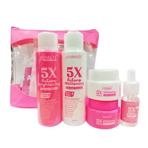Paket ANIMATE Whitenig 5in1 Series BPOM / Untuk Kulit Normal Mencerahkan Wajah Semua Jenis Kulit Pencerah Perawatan Muka