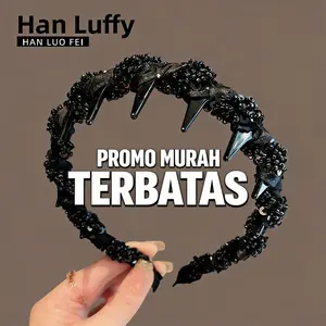 bando kepang rambut Ikat Rambut Anti Rontok & Bikin Wajah Kecil!  Desain Mewah dengan Manik Kristal, Bikin Tampilan Kamu Makin Elegan! Cocok untuk OOTD Harian, Acara Spesial, dan Bikin Tampilan Rambutmu Lebih Rapi Tanpa Ribet!
