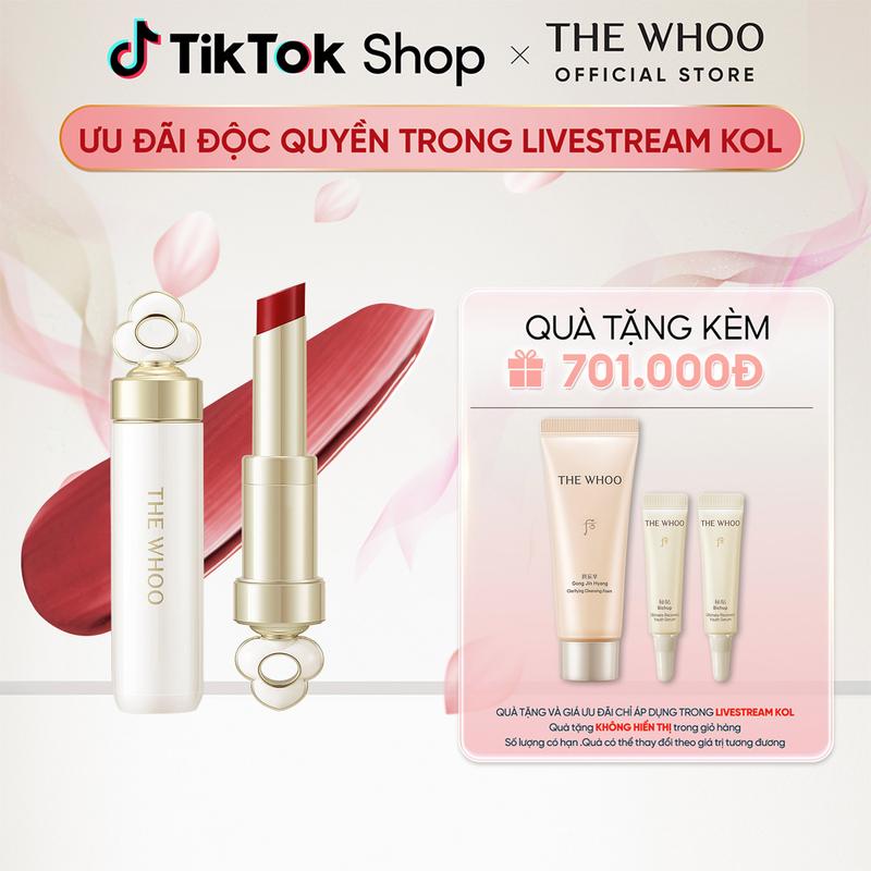 KOL x THE WHOO OFFICIAL x Son dưỡng môi có màu giàu dưỡng chất The Whoo Essential Lip Glow Balm 3.3gr