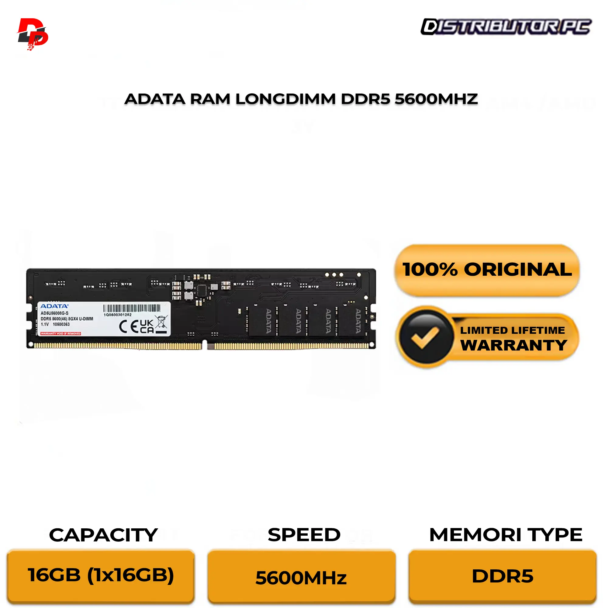 ADATA RAM LONGDIMM DDR5 5600MHZ