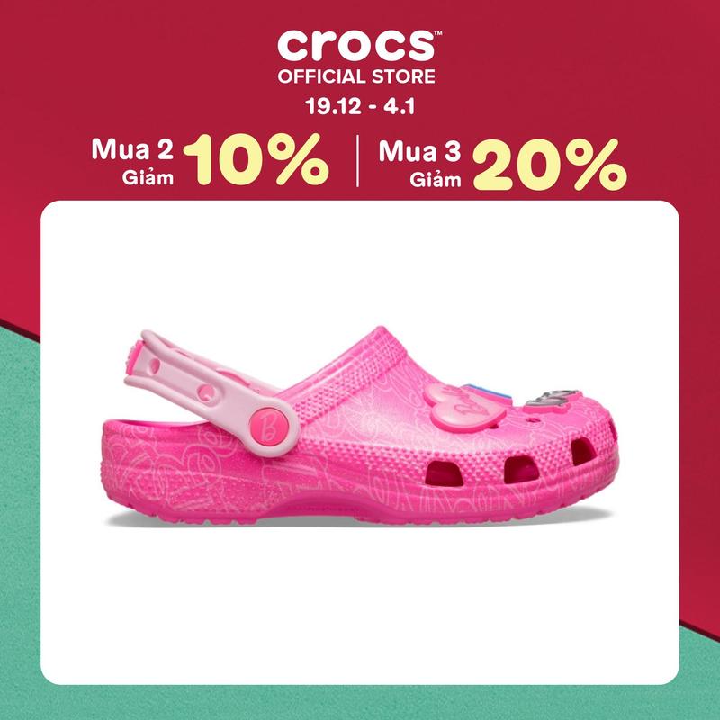  Giày Clog Trẻ em Crocs Classic Mattel Pink Barbie - 211406-90H 