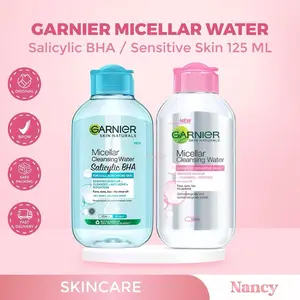 GARNIER MICERALL CLEANSING WATER PINK / SALICYLIC ACID 125ML