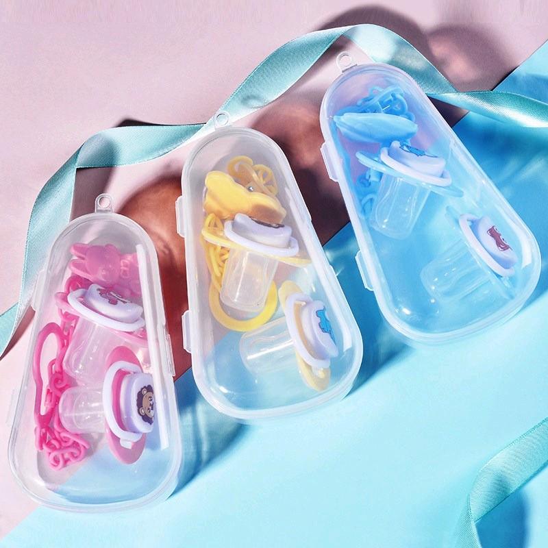 Empeng bayi set dot + Rantai empeng + Box 0
