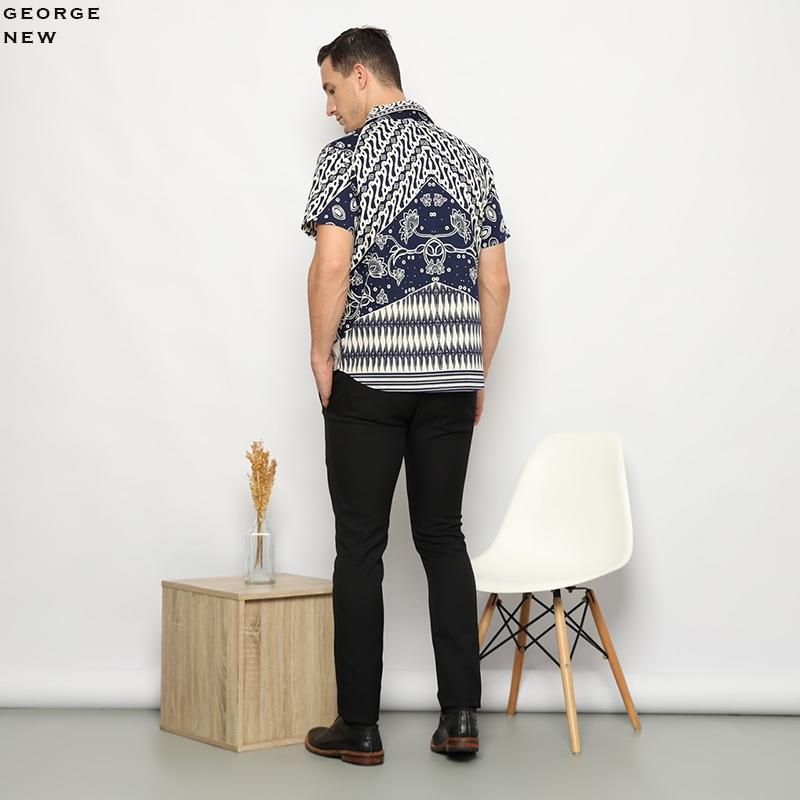 GIRLY GEORGE MAN STANDAR,JUMBO & SUPER JUMBO - KEMEJA BATIK MODERN  PRIA 3