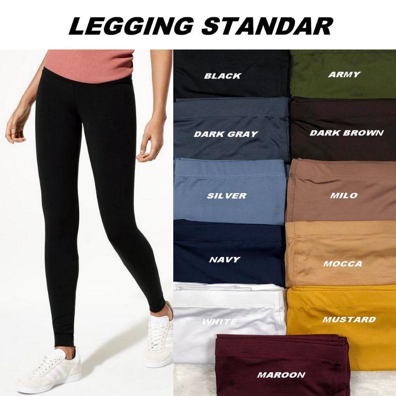 Legging Panjang Spandex Celana Dalam Wanita Premium Std / Legging polos 2