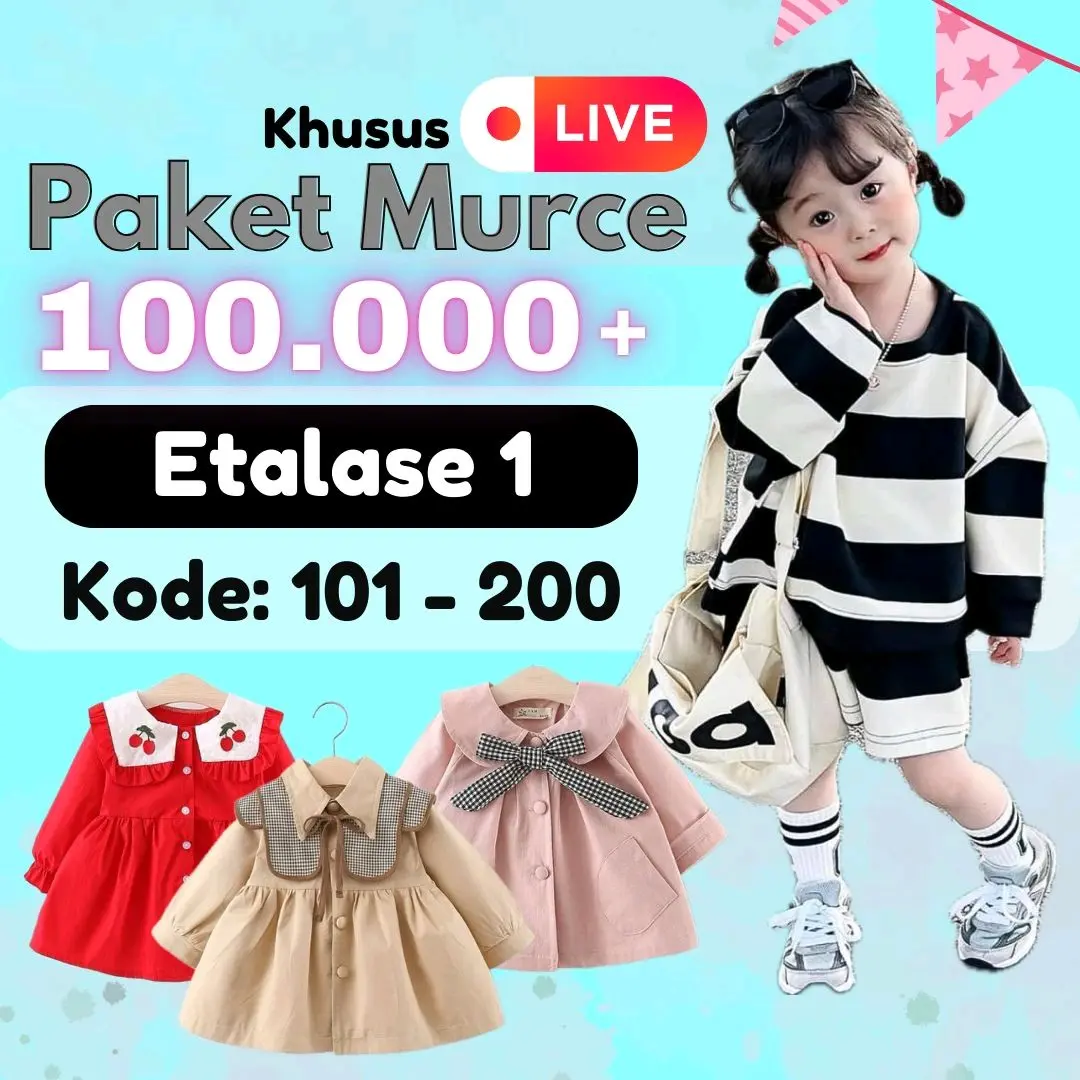 PAKET MURCE ISI 3 PREMIUM SALE Baju Anak Import Perempuan & Laki-laki