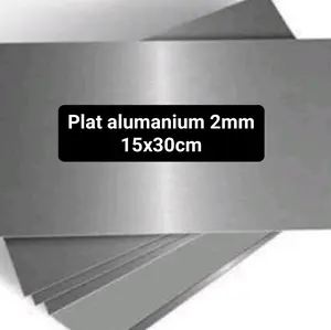 plat alumanium 2mm ukuran 15x30cm