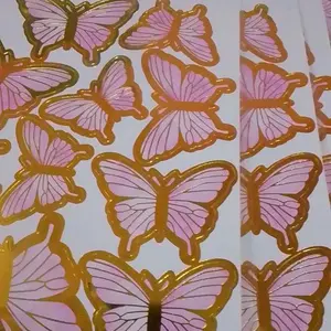 ( QC ) STIKER KUPU KUPU DEKORASI BUKET CAKE TOPPER BUTTERFLY HIASAN KUE ULANG TAHUN BUKET KUPU KUPU