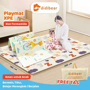 Didibear 180x200x10mm SNI KARPET LIPAT KARPET BAYI MEREK Didibear ANAK  XPE ANTI KOTOR/ PLAYMATE / MATRAS PLAYMATE/XPE PLAYMAT