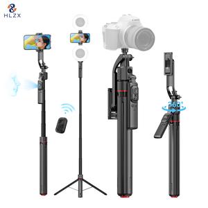 TTスマートAI顔認識360°スマートフォンジンバル：携帯電話とカメラ対応、パノラマ追跡、手ぶれ補正、地面固定三脚付き、抖音（TikTok）インフルエンサーの映像撮影とライブ配信に最適